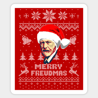 Sigmund Freud Merry Freudmas Sticker